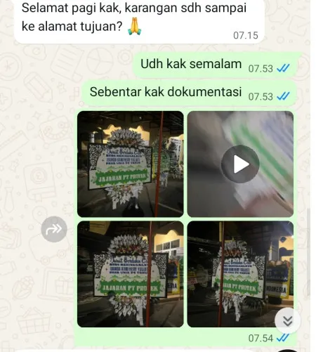 Pengiriman Papan Bunga Selamat Jelambar