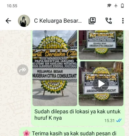 Pengiriman Papan Bunga Duka Jelambar